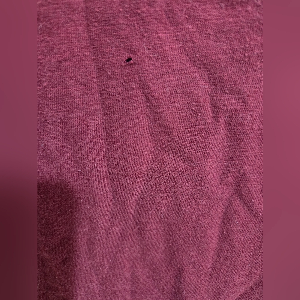 American Eagle Burgundy Henley Shirt - Picture 9 of 9